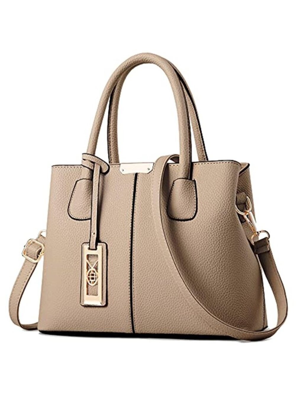 Womens Faux Leather Satchel Tote Crossbody Shoulder Handbag Purse Zipper Bag